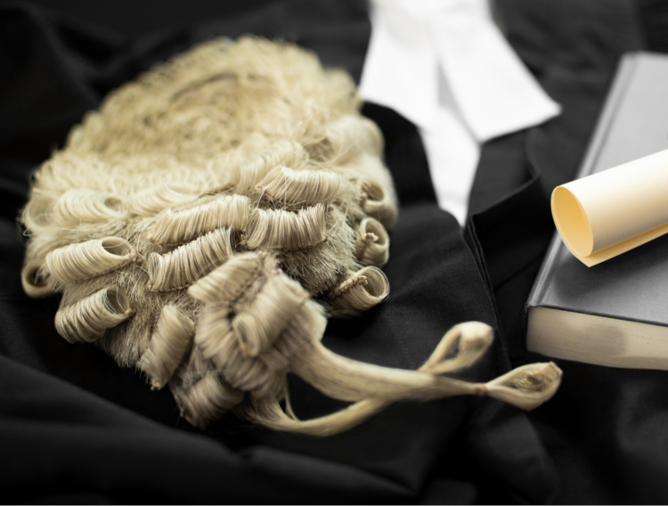 Court wig and uniform